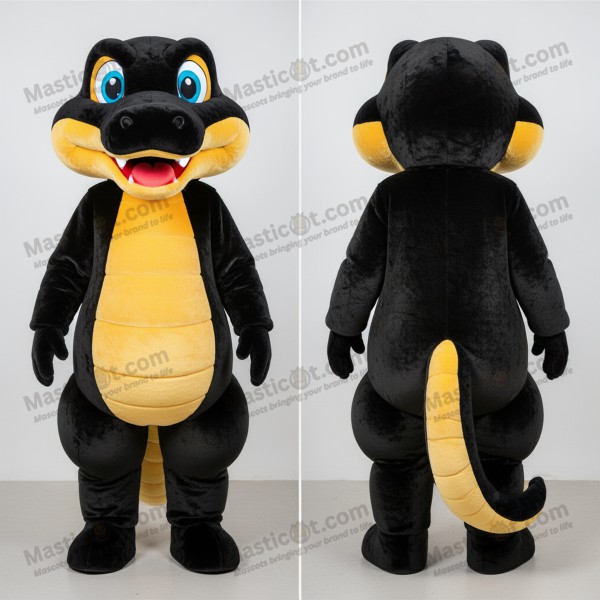 Black sleek python mascot - Masticot.com