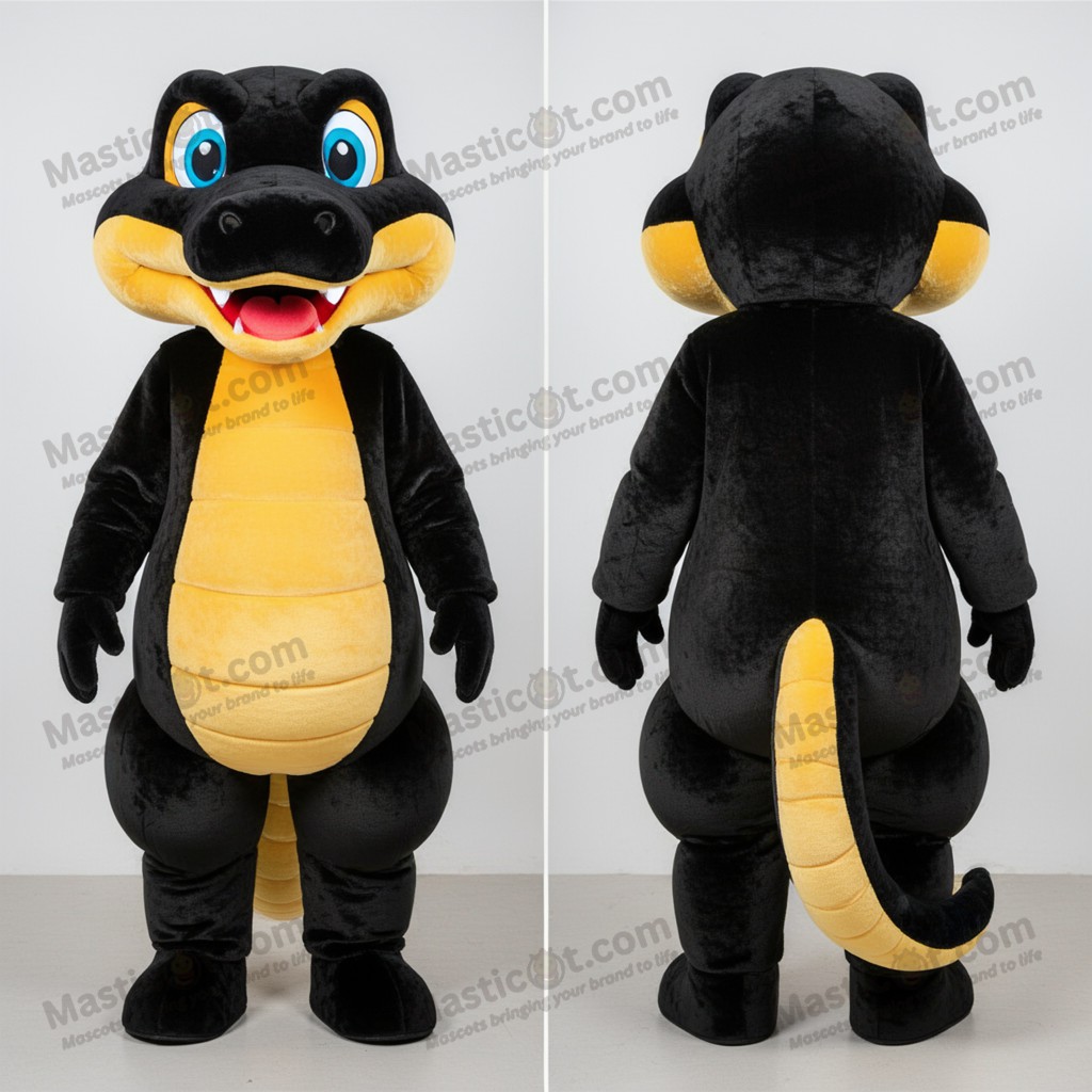 Black sleek python mascot - Masticot.com
