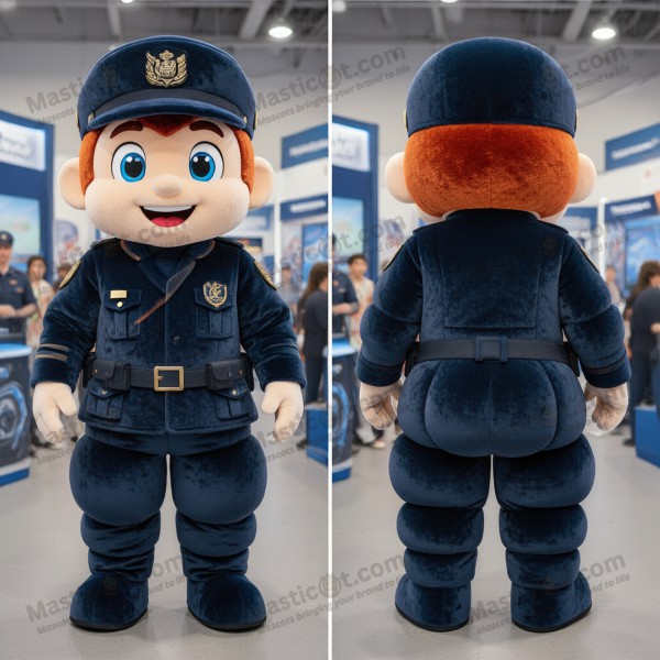 Rust Fløyelsblå Soldat Maskot - Masticot.com