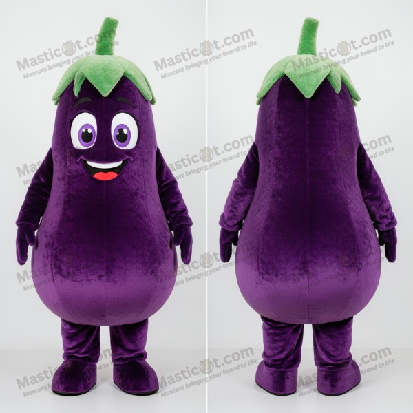 Crimson Smooth Eggplant Mascot - Masticot.com