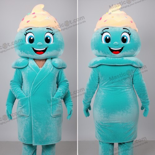 Turquoise Schep IJscoman Mascotte - Ijs
 - MASTICOT_36157 - Masticot.com