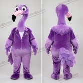 Elegantní levandulový maskot flaminga - Flamingo - MASTICOT_36206 - Masticot.com