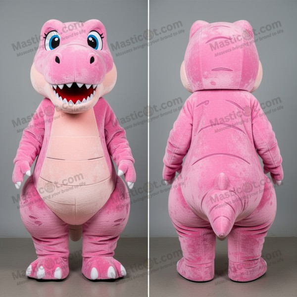 Růžový kartonový maskot T-Rex - Masticot.com