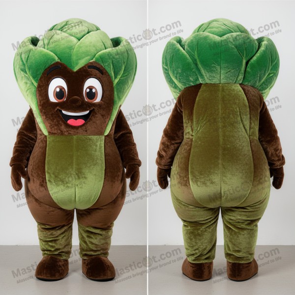 Hnědá sametová maskot zelí Earthy Brown - Masticot.com