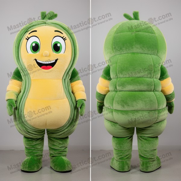 Mascota de Pad Thai aterciopelada verde oliva - Masticot.com