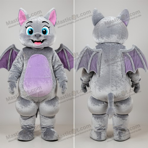 Sølvglinsende flagermusmaskot - Masticot.com