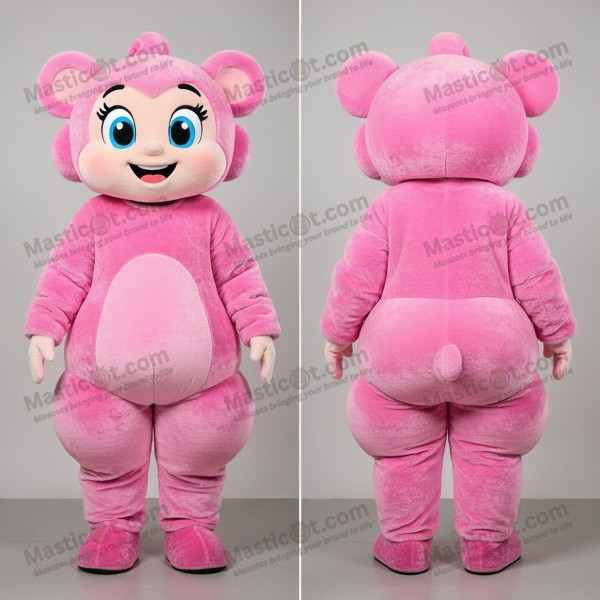 Pink graceful acrobat mascot - Masticot.com