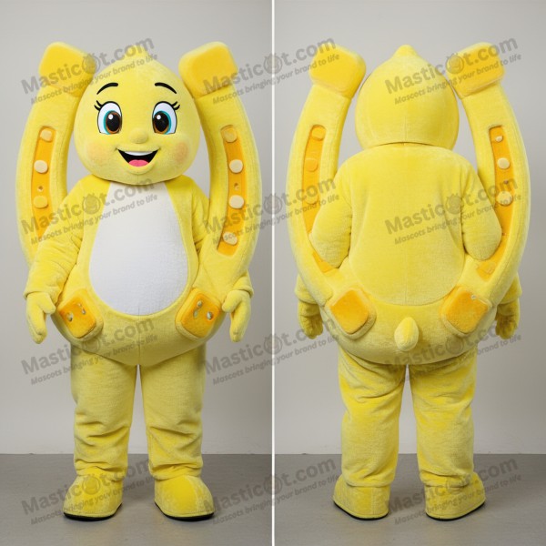 Limoengele Ronde Hoefijzer Mascotte - Masticot.com