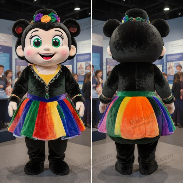 Black Corduroy Irish Dancer Mascot - Masticot.com