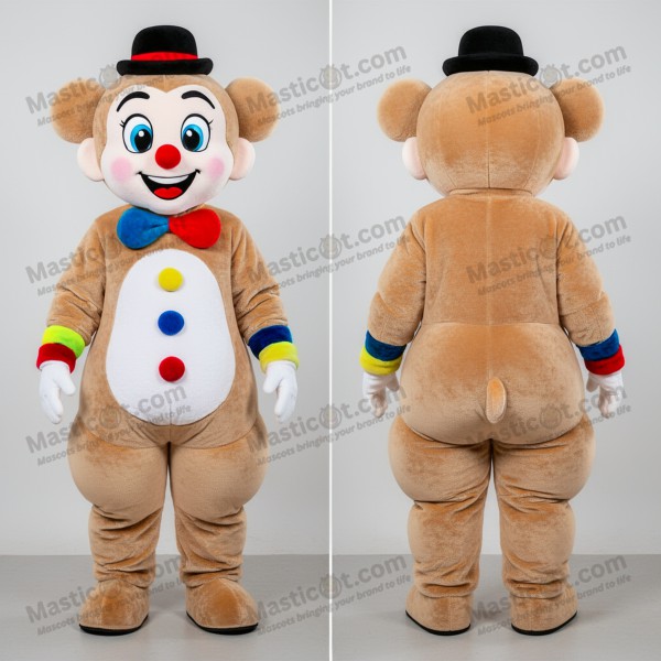 Tan Cartoon Mime Mascot - Masticot.com