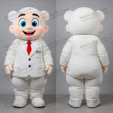 Orange white expressive attorney mascot - Masticot.com