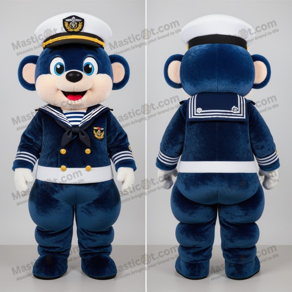 Navy Velvet Executive Chief Mascot - Masticot.com