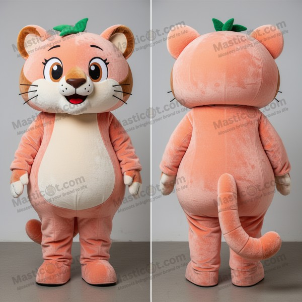 Pekedyr-løve Mascot med Rundet Ansikt - Masticot.com