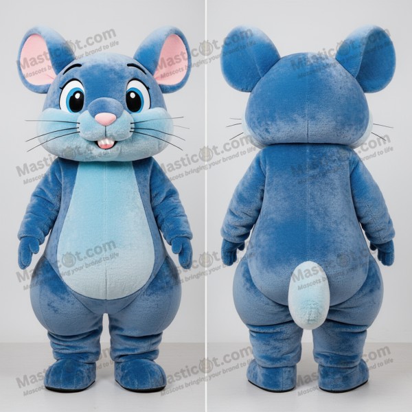 Mascotă Chinchilla Albastră Catifelată Sky Blue -