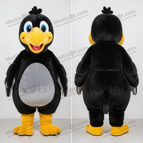 Černý kartonový maskot ptáka Dodo - Masticot.com