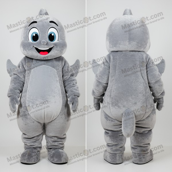 Silber-Velvet-Geist-Maskottchen - Masticot.com