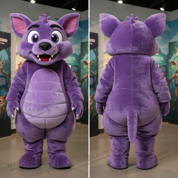 Fioletowy Chupacabra w Kostiumie Maskotki - Masticot.com