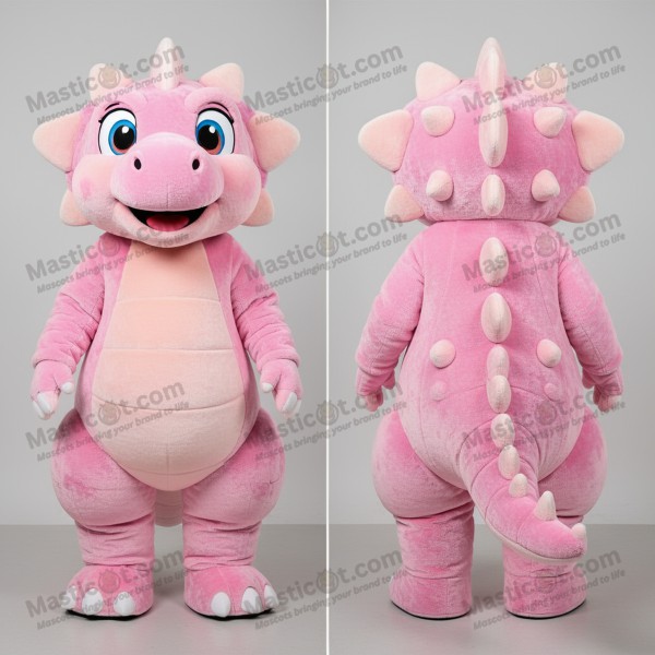 Pink Velvety Ankylosaurus Mascot - Masticot.com