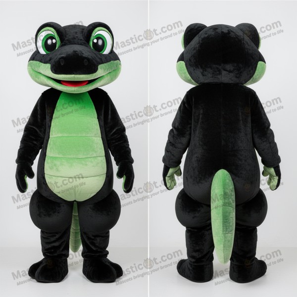 Dark Green Rounded Geckos Mascot - Masticot.com