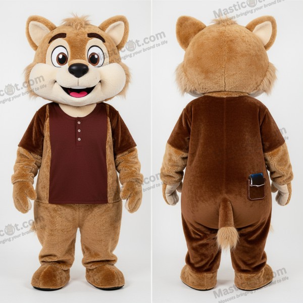 Brown stately attorney mascot - Attorney - MASTICOT_38735 - Masticot.com