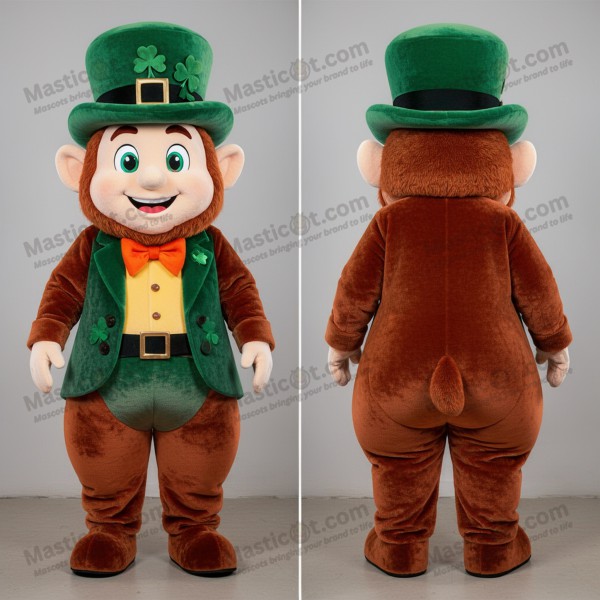 Rustoransje lekren leprechaun-hatt maskot - Masticot.com