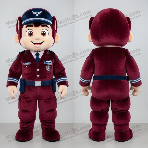 Mascota Soldat Forțelor Aeriene Brave Maro - Masticot.com