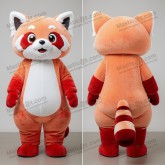 Peach red panda mascot - Masticot.com
