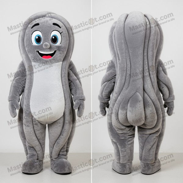 Grijsfluwelen Ramen Mascottepak - Masticot.com