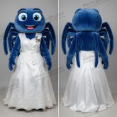 Velvet blauwe brede oogspin mascotte - Spin - MASTICOT_39276 - Masticot.com