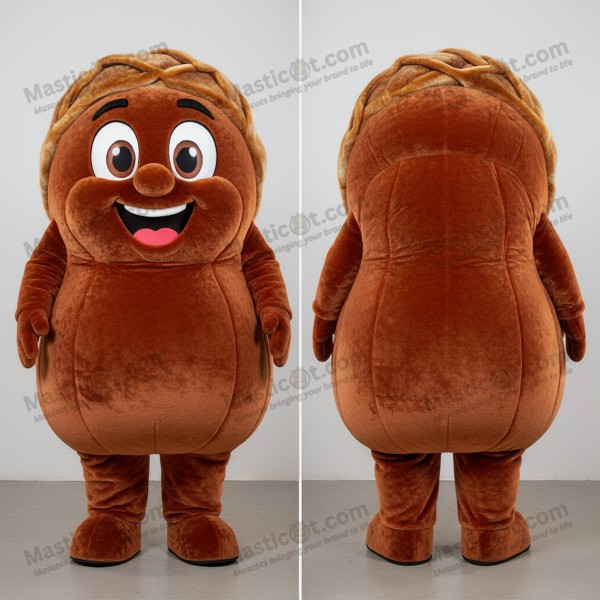 Rust Golden Cartoon Beef Wellington Mascot - Masticot.com
