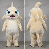 Cream Colored Cartoon Swordfish Mascot - Masticot.com
