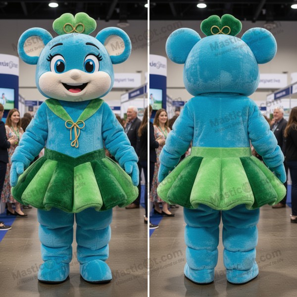 Modrý Plyšový Irský Tanečník Maskot - Masticot.com