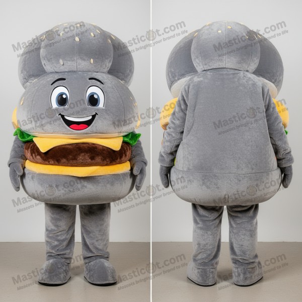 Gyldenbrun, rund burger-maskot - Masticot.com