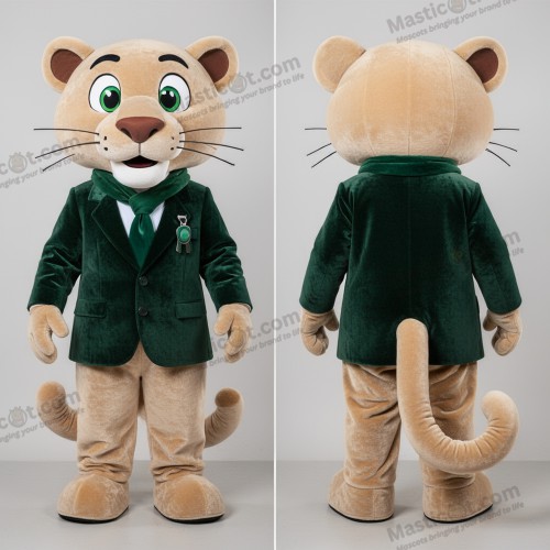 Mascotă Panteră Catifelată Bej - Panteră - MASTICOT_40123 - Masticot.com