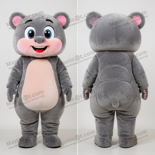 Charcoal gray juicy steak mascot - Masticot.com