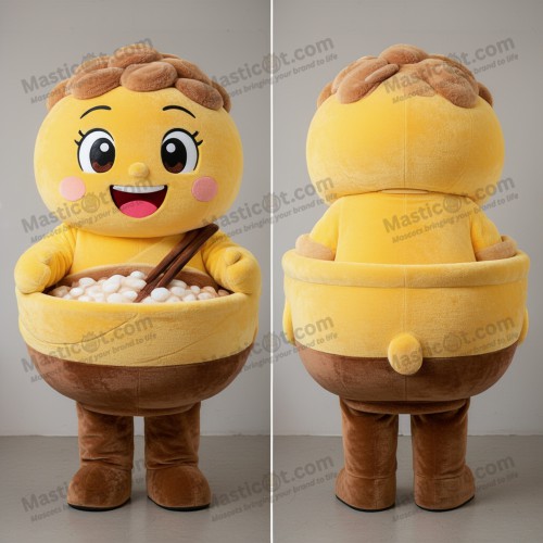 Gul, myk misosuppe-maskot - Masticot.com