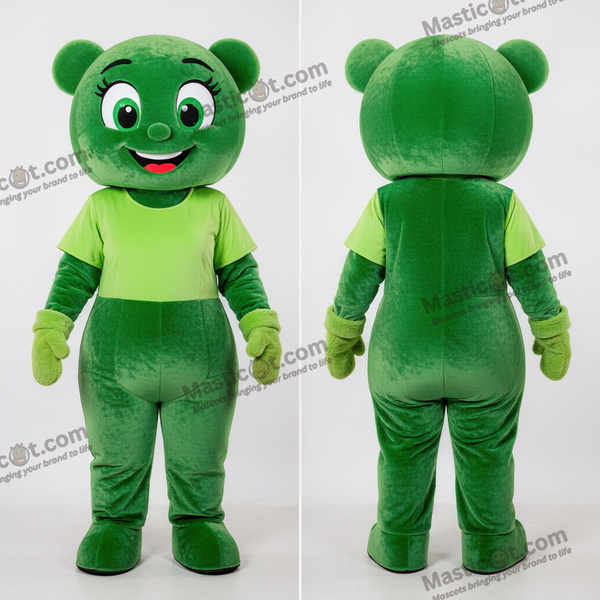 Zelená kostýmová maskota bonboniéry - Krabička na cukrovinky - MASTICOT_40319 - Masticot.com