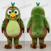 Emerald green rounded kiwi mascot - Masticot.com