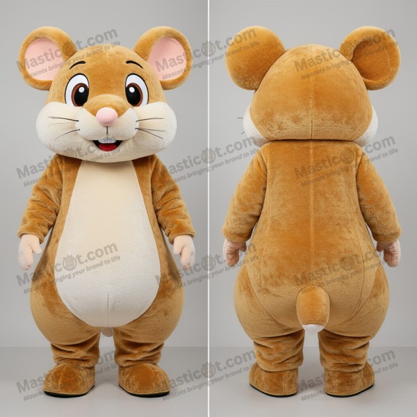 Goldener Samt-Schlafmaus-Maskottchen - Masticot.com