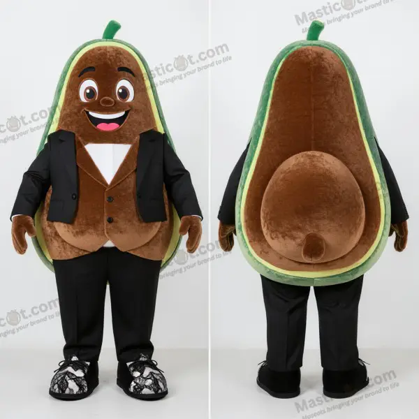 Earthy brown playful but mascot - But - MASTICOT_40628 - Masticot.com