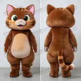 Ginger broad shouldered cat mascot - Masticot.com