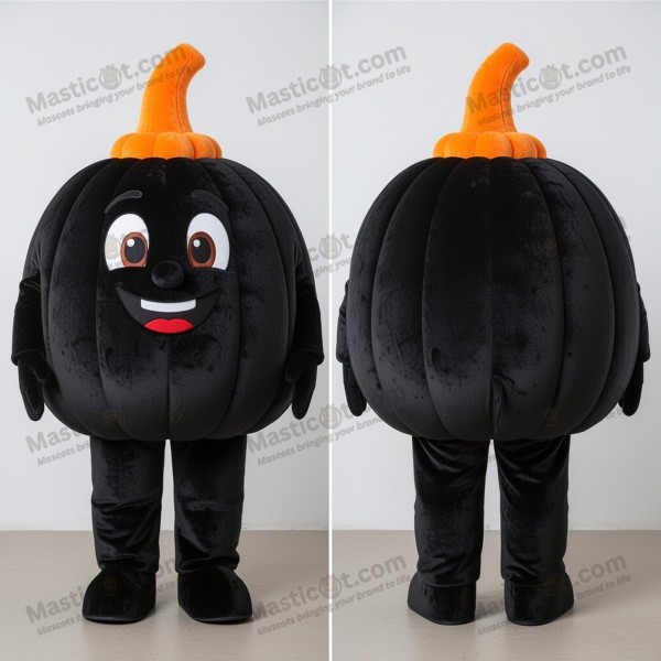 Rust orange round pumpkin mascot - Masticot.com