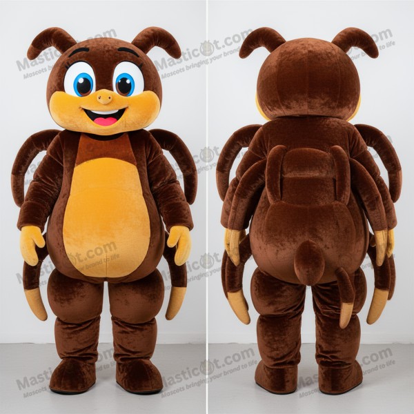 Mahogany Velvet Cartoon Spider Mascot - Masticot.com