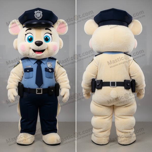Plněné policejní maskot s širokými rameny - Masticot.com