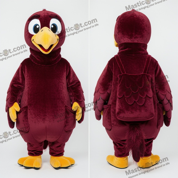 Rödbrun vultur-maskot - Gam - MASTICOT_41385 - Masticot.com