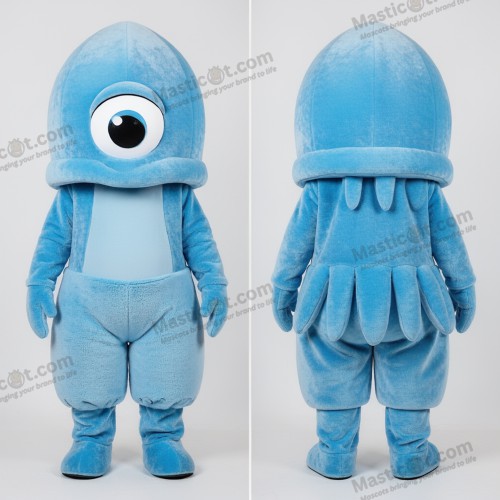 Hravá modrá chobotnice maskota - Chobotnice - MASTICOT_41392 - Masticot.com
