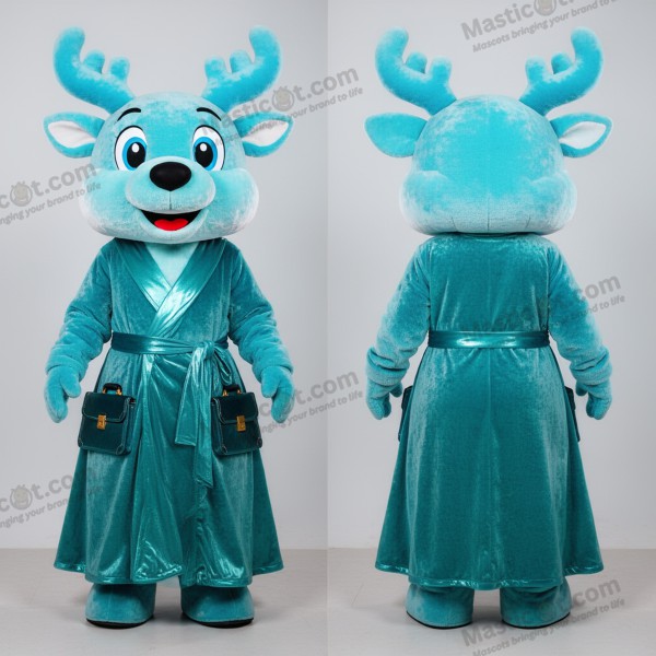 Blåfløyelsskinn reinsdyrmaske - Reinsdyr - MASTICOT_41558 - Masticot.com