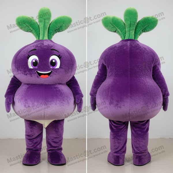 Fioletowa pluszowa maskotka rzepa - Masticot.com