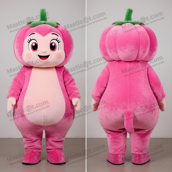 Pastel pink playful pepper mascot - Masticot.com