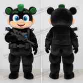 Black Padded Tactical Sniper Mascot - Sniper - MASTICOT_4174 - Masticot.com